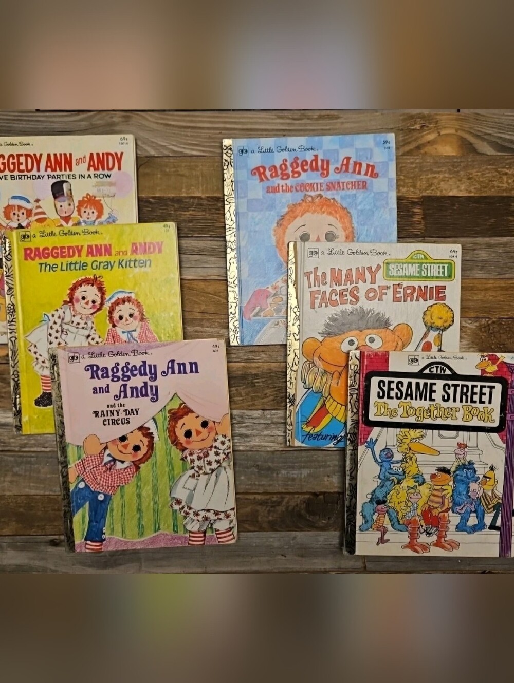 Raggedy Ann And Andy And Sesame Street Golden Books